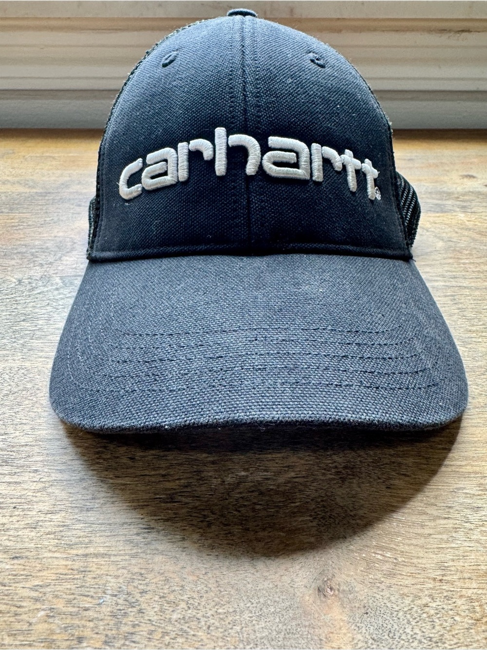 Carhartt Women's Canvas Mesh Back White Logo Cap